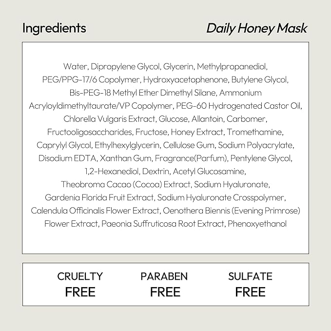 LAPCOS Honey Sheet Mask, Daily Face Mask with Hyaluronic Acid and Antioxidants to Hydrate and Tighten Dry Skin, Korean Beauty Favorite, 5-Pack-Velvo Beauty