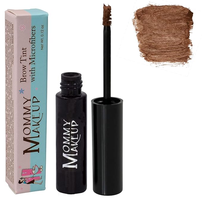 Brow Tint with Microfibers - 4-in-1 Tinted Eyebrow Gel to Groom, Hold, Sculpt & Color Your Brows, Covers Gray Hair - Water Resistant, Clump-Free, Long Lasting (Copper) by Mommy Makeup-Velvo Beauty