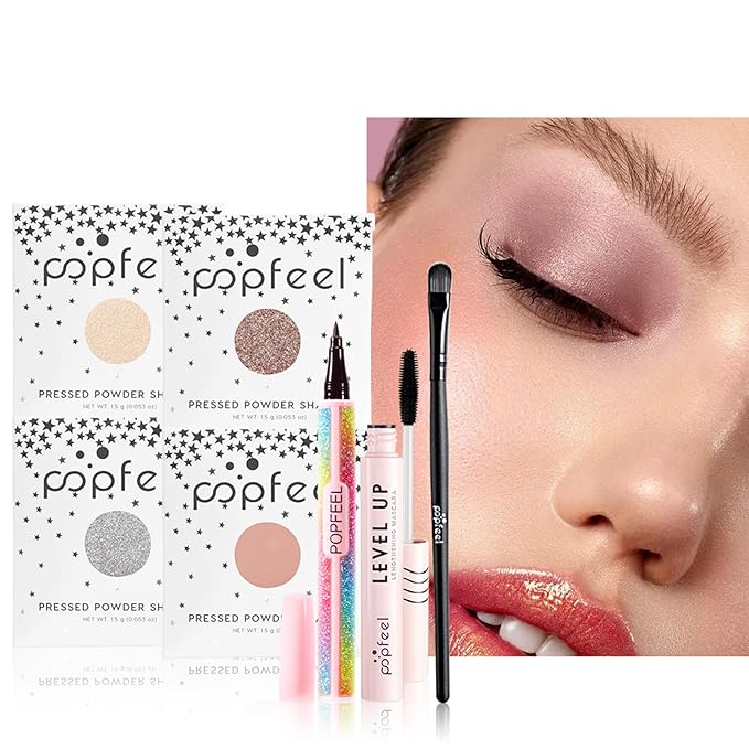 All in One Makeup Kit, Full Starter Essential Makeup Kit for Women Beginners Includes Foundation Concealer Lipgloss Mascara Eyeliner Pencil Powder Shadow Set-Velvo Beauty