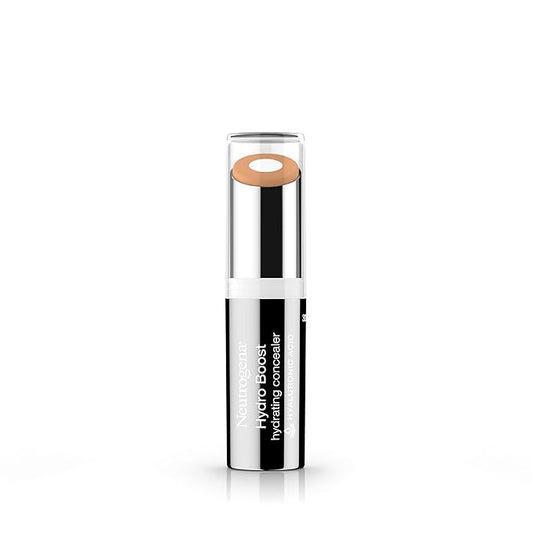 Neutrogena Hydro Boost Hydrating Concealer Stick for Dry Skin, Oil-Free, Lightweight, Non-Greasy and Non-Comedogenic Cover-Up Makeup with Hyaluronic Acid, 40 Medium, 0.12 Oz-Velvo Beauty