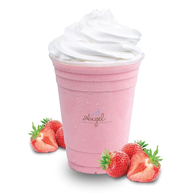 Strawberry Blended Crème Mix (Strawberries N' Cream) by Angel Specialty Products [3 LB]-Velvo Beauty