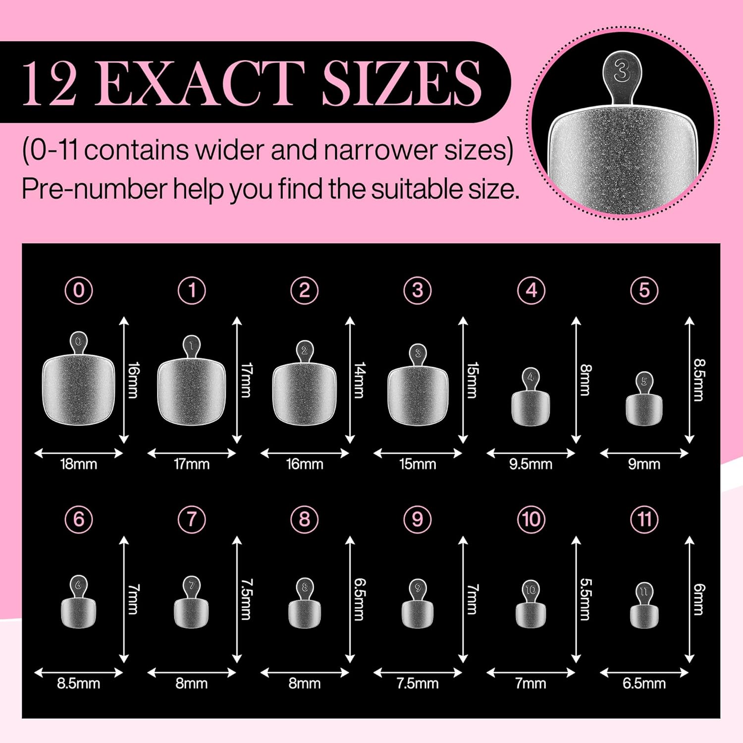 Square Toe Nail Tips, 240pcs Press On Toenails for Women Full Matte Wider Toe Nail Tips, 12 Size Full Cover Short Fake Toenail for Big Toe Nail Extensions Home DIY Nail Salon Soak Off-Velvo Beauty