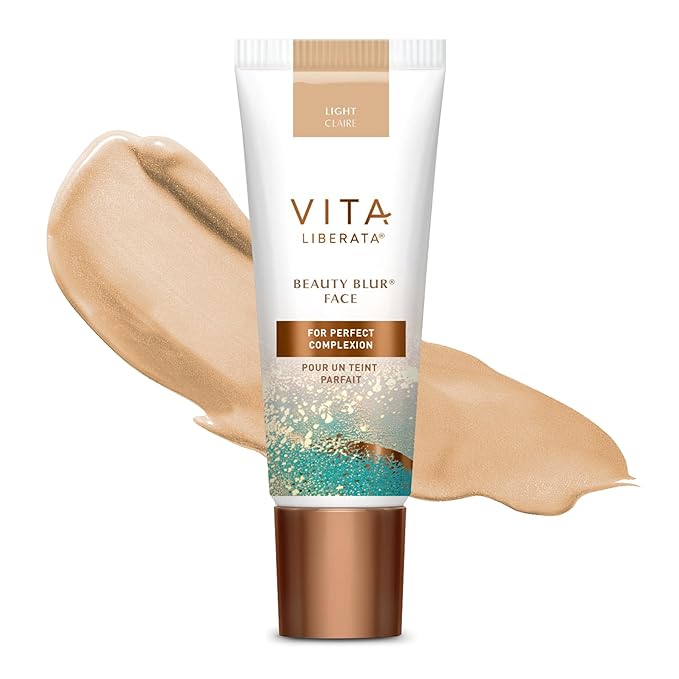 Vita Liberata Beauty Blur Face - Light, BB Cream, Hydrating Skin Finish, Radiant Glow & Flawless Complexion, 1.01 fl oz-Velvo Beauty