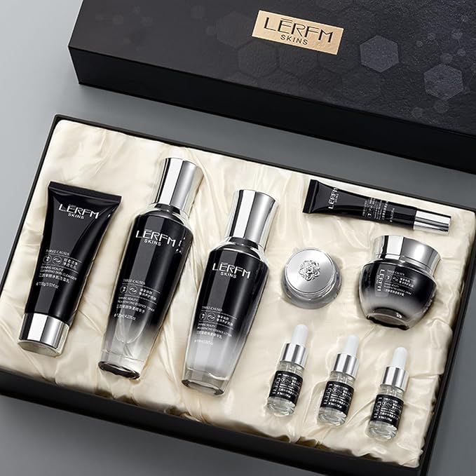 woolly Skincare sets COPPER TRIPEPTIDE-1 Day and night beautyessence 9-Pcs set box care process contains moisturize and nourishmake the skin soft and smooth-Velvo Beauty