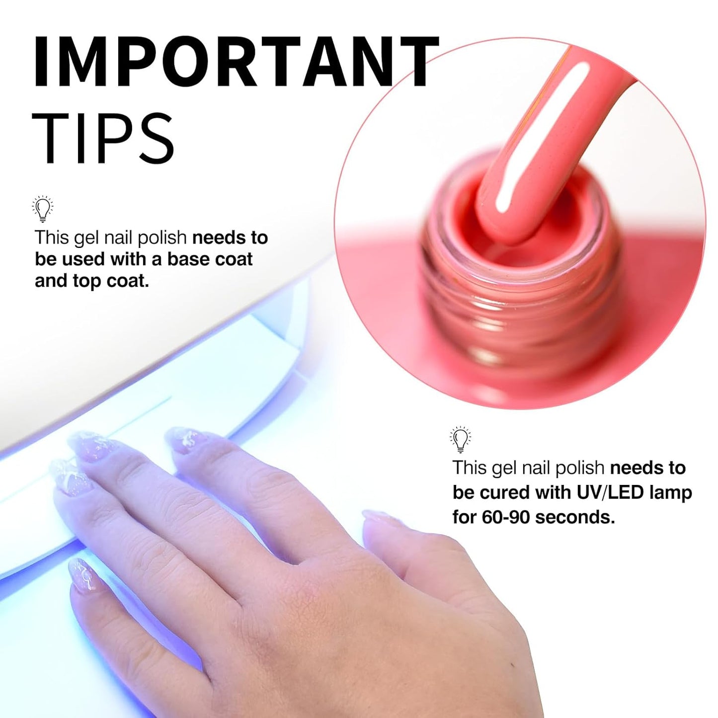 CANNI Pink Gel Nail Polish – 1pc 9ML Hot Grapefruit Pink Color, Soak Off UV LED Gel, High Gloss for French Manicure, DIY Nail Art & Salon Use-Velvo Beauty