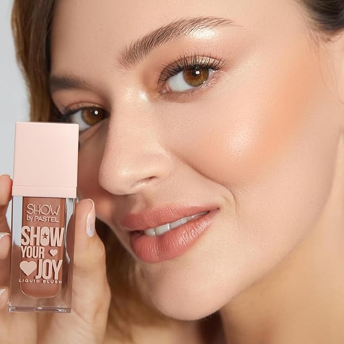 Show Your Joy Liquid Blush 54 | Bronze | Dewy Finish | Natural Looking | Clean Beauty | Moisturize The Skin Up to 24 Hours | Cruelty-Free | Natural and Fresh Looking | 0.141 fl.oz.-Velvo Beauty