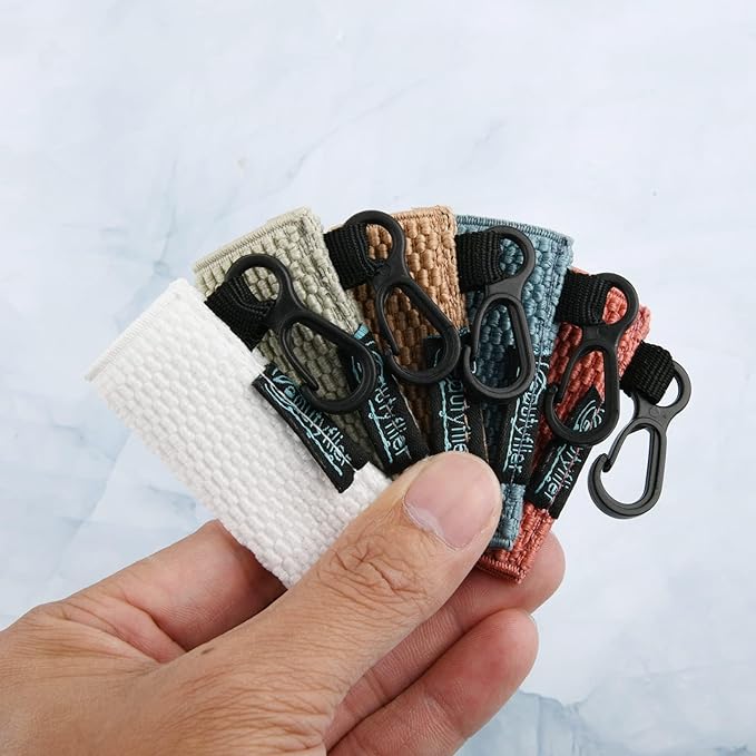 Beautyflier Cute Elastic Lip Balm Holder Keychain, Lipstick Sleeve Chapstick Sleeve Holder for Burts Bees Chapstick-Velvo Beauty