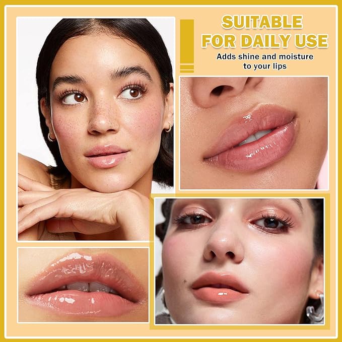 CAHIUYOA 4PCS Bee Lip Balm Honey Pot Honey & Strawberry Lip Balm Lip Mask Moisturizing Hydrating Honey Pot Lip Balm with Stick Prevention Dry & Cracked Lip Scrubs Exfoliator-Velvo Beauty