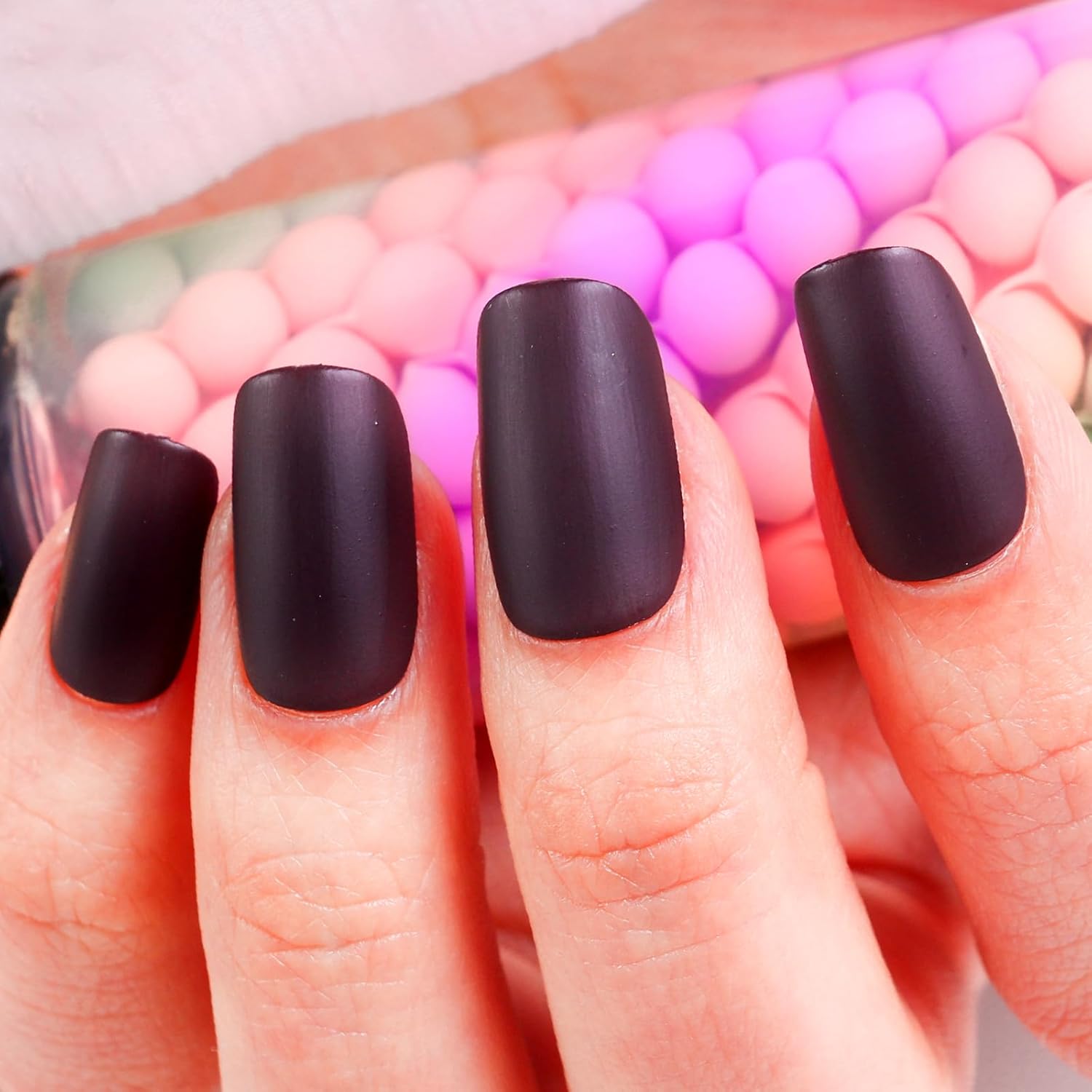 Matte Nail Polish Quick Dry Nail Lacquer for Nail Art Varnish, Mist Effect Matte Finish Velvet Nail Polish, 0.35 fl oz (Chocolate-21, 10 ML)-Velvo Beauty