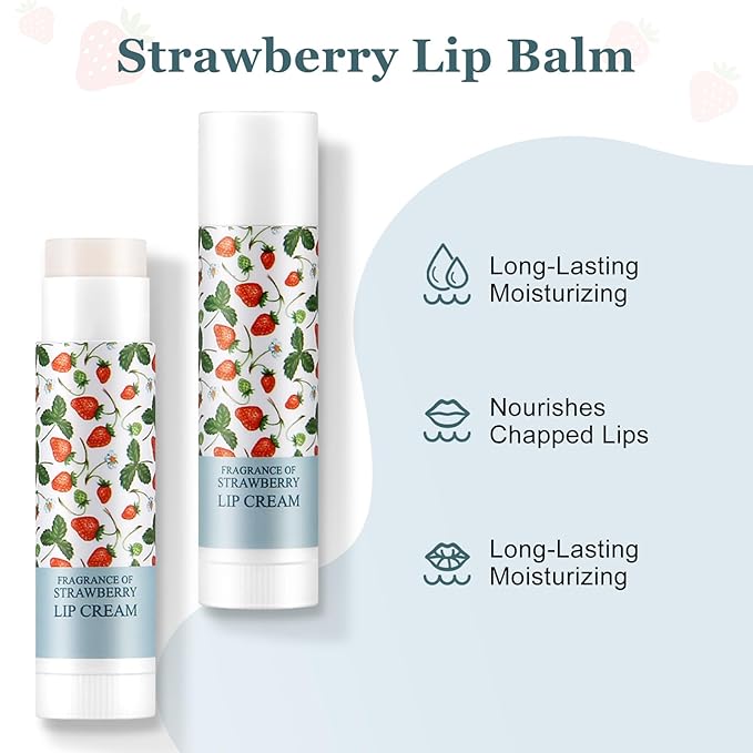 Boobeen Fruit Lip Balm Stick, Lip Repair Stick for Dry Cracked Lips, Moisturizing Lip Care Reduce Fine Lines, Hydrating Lip Balm for Men & Women-Velvo Beauty