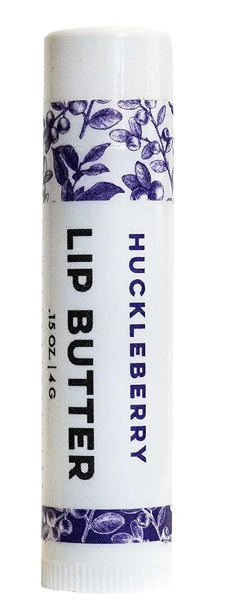 Huckleberry Lip Butter - Organic Cold-Pressed Oils & Beeswax to Soothe & Protect - Lip Balm Handmade in USA by DAYSPA Body Basics-Velvo Beauty