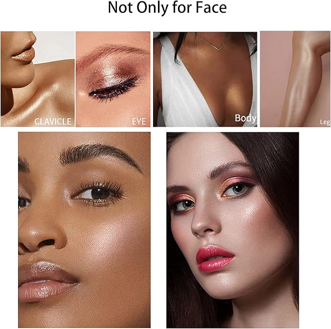 Polvo De Hadas - Body Glitter Highlighter Powder Fairy Stick for Makeup Shimmer and Shine High Gloss Blush Contour Powder Makeup - Sparkle Patting Powder for Hair Face Eyes Body-Velvo Beauty