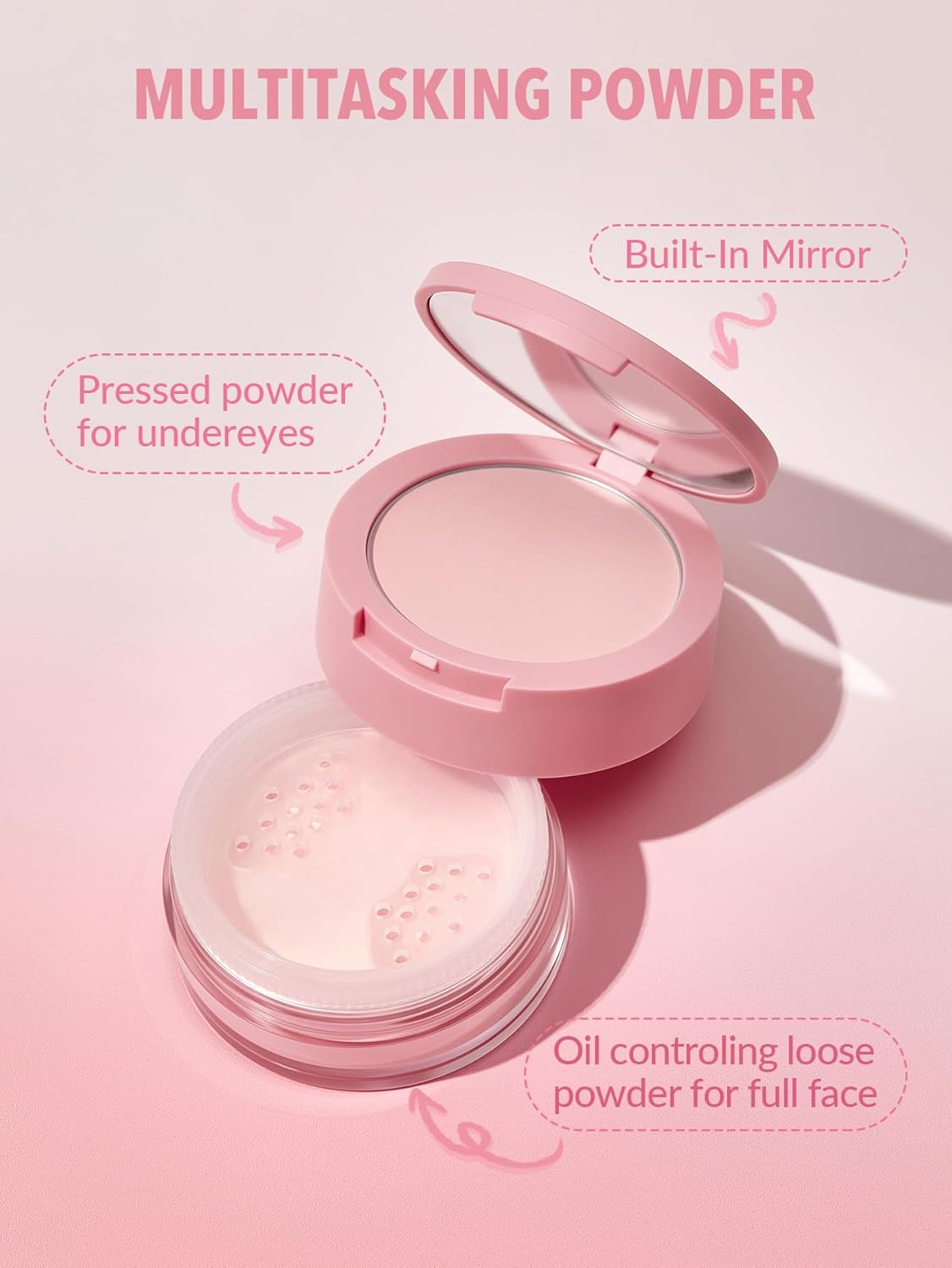 SHEGLAM Insta-Ready Face Powder Loose Under Eye Setting Powder-Bubblegum-Velvo Beauty