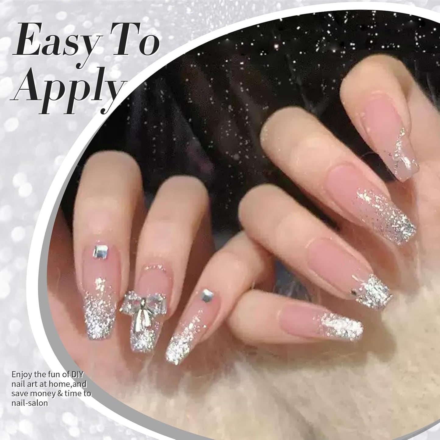 Born Pretty Cat Magnetic Eye Gel Nail Polish, Silver Platinum Cat Magnetic Gel, Sparkle Glitter Magnetic Soak Off U v Nail Gel Diy Art Manicure Nail Salon Varnish 15ML-Velvo Beauty