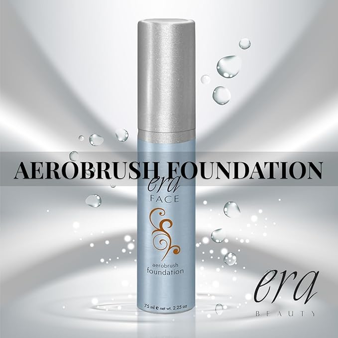 ERA Face spray makeup (R9 Chestnut - 2.25 oz) - airbrush foundation, everyday, buildable, professional spray on cosmetics by Era Beauty-Velvo Beauty