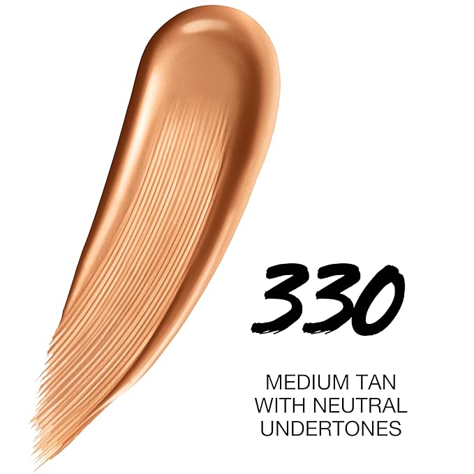 Maybelline Super Stay Up to 24HR Skin Tint, Radiant Light-to-Medium Coverage Foundation, Makeup Infused With Vitamin C, 330, 1 Count-Velvo Beauty