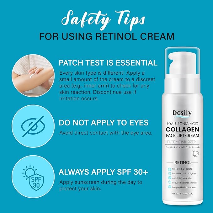 Tighten and Lift Neck Cream: Instant Face Lift Cream - 6-in-1 Anti-Aging Face Moisturizer for Anti-Wrinkle, Firm - Collagen, Retinol, Peptides & Hyaluronic Acid Neck Firming Cream for Skin Care-Velvo Beauty