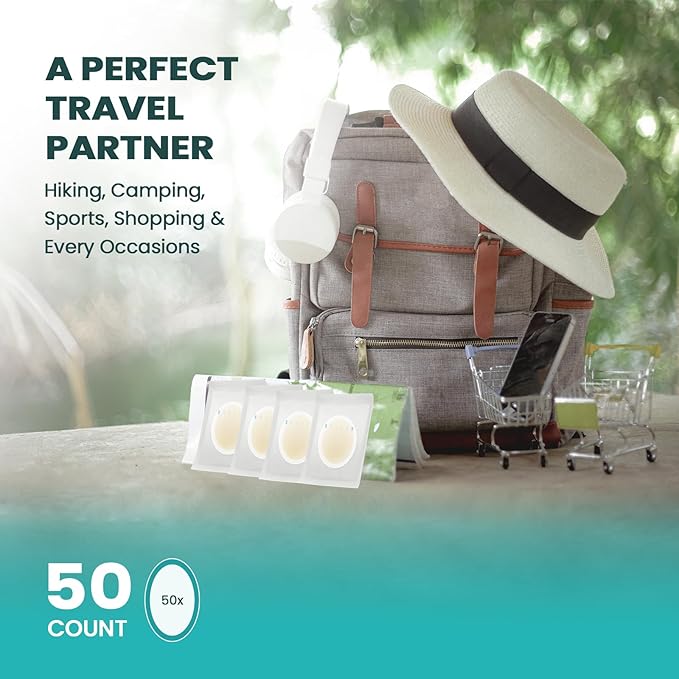 Blister Bandages Pads - 50 ct Blister Cushions - Water Resistant Hydrocolloid Bandage for Foot, Toe, Heel - Gel Blister Bandages for Prevention & Recovery, Heel Pack-Velvo Beauty