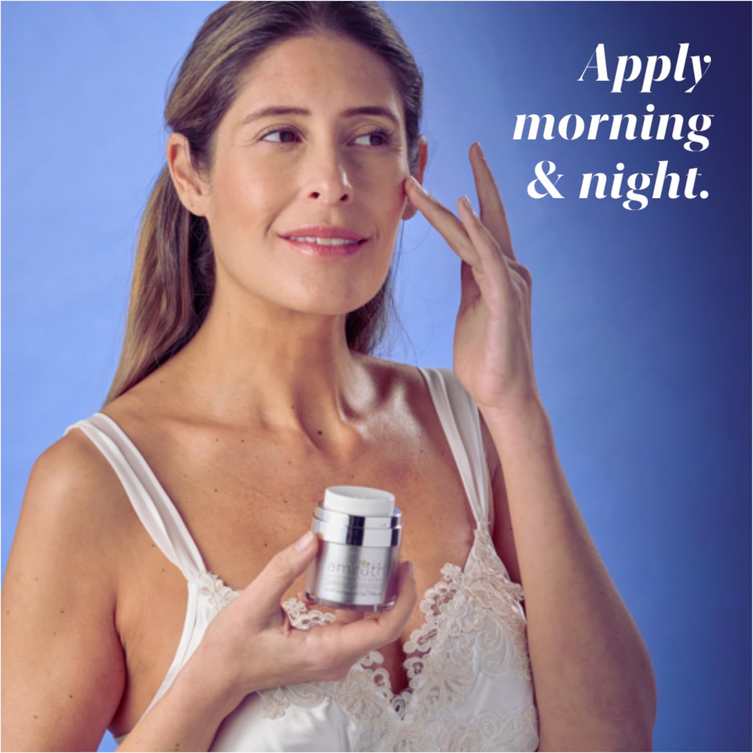 Amruth Resveratrol Daily Anti-Aging Facial Cream, 1oz Jar with Pump, Lightweight, Firms and Nourishes Skin, Smooths Appearance of Fine Lines and Wrinkles-Velvo Beauty