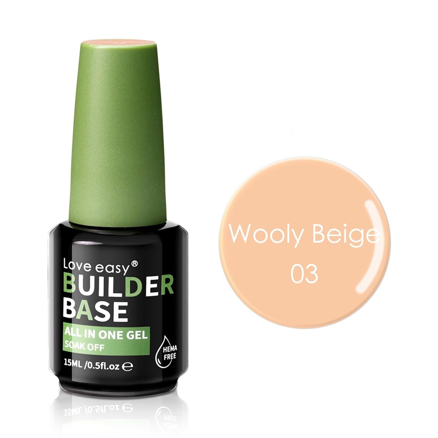 Salon-Grade Wooly Beige Builder Gel - Hypoallergenic Strong Base Coat | Long-Lasting Adhesion (30+ Days) for Professional Nails Gift for Women-Velvo Beauty