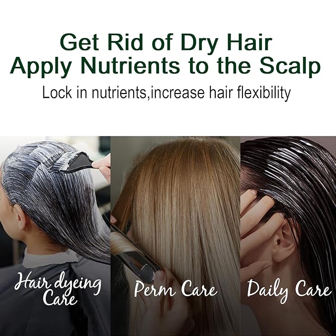 Hair Mask Deep Treatment Conditioner Collagen Protein Argan Oil Biotin Repair For Dry Damaged Frizzy Curly All Hair Types(16.9 Fl Oz/500ml) (keratin)-Velvo Beauty