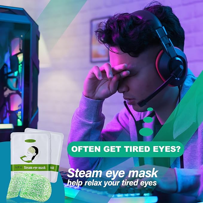 Warm Eye Mask for Tired Eyes 4 Pcs-Velvo Beauty