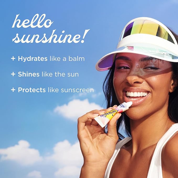 Lanolips Sun Balm Tropical SPF 30 Lip Balm - Hydrating Lanolin Lip Moisturizer with Pineapple Scent - Beach Essentials & Sun Care with Broad Spectrum UVA/UVB Protection - Untinted (0.44 oz)-Velvo Beauty