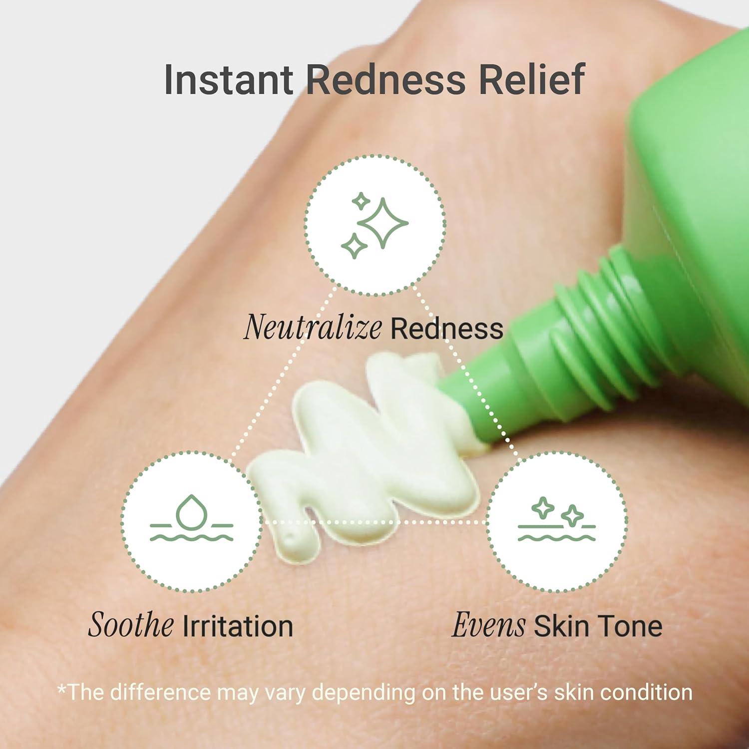 Meebak Cica Redness Solution Cream | Redness Relief for Face | Green Color-Corrector | BB Cream for Sensitive Skin | Green Color Corrector - Fair to Medium Skin-Velvo Beauty