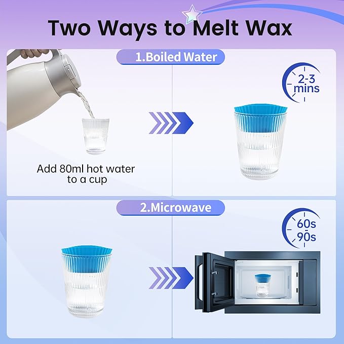 Nose Wax Kit for Men Nose Waxing, 100g Wax 30 Applicators Ear wax kit Hair Removal for Men and Women,Safe Quick Painless Nasal Waxing,10 Mustache Patch 10 Ears Guards,15-20 Uses-Velvo Beauty