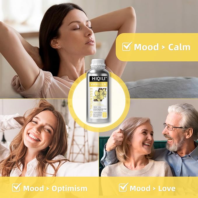 HIQILI 32 Ounces Vanilla Essential Oil, Strong Fragrance for Body Lotion, Candle Making, Soap, Aromatherapy-32 Fl Oz-Velvo Beauty