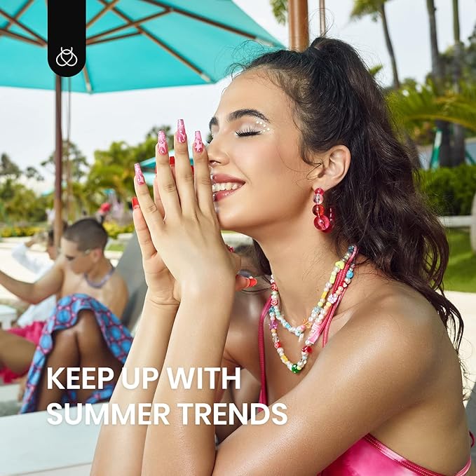 Beetles Halloween Gel Nail Polish with Blooming Gel, 5 Colors Neon Pink Green Blue Purple Yellow Nail Polish Clear Blooming Polish for Spreading Effect with 2 Nail Art Brushes Nail Art Set for Women-Velvo Beauty