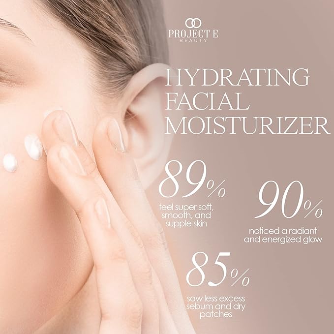 Project E Beauty Nourishing Facial Moisturizer Anti-Aging Skincare| Daily Hydration | For Face And Neck | Smooths & Softens Skin | Reduces Wrinkles & Fine Lines | For Day & Night Use | 50g-Velvo Beauty