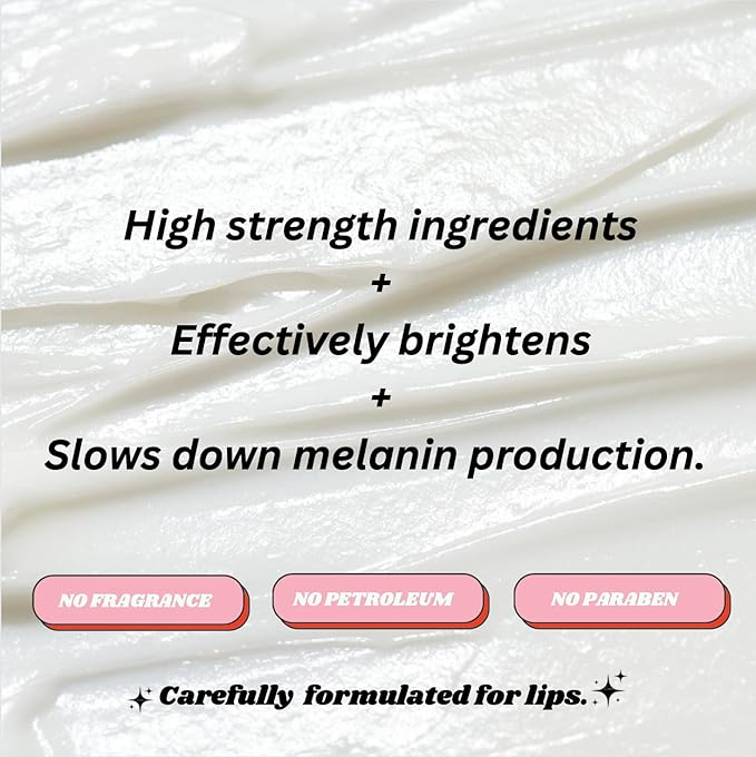 Potent brightening Lip Balm for dark lips & smokers lips, kojic acid, alpha arbutin, niacinamide, licorice, vitamin A, Carefully formulated for lips.-Velvo Beauty