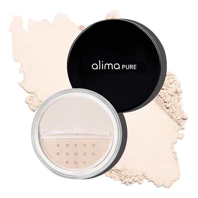Alima Pure Matte Foundation Loose Mineral Powder Foundation Makeup, Loose Powder Makeup Oil Free Talc Free Powder, Natural Makeup Mineral Foundation Full Coverage Natural Foundation Powder .15 oz/4.5g-Velvo Beauty
