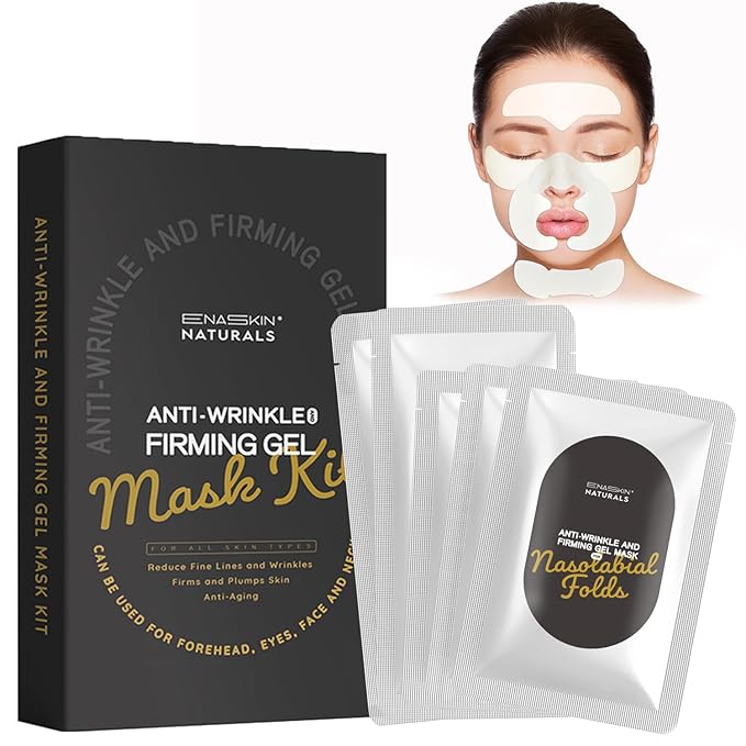 Enaskin Naturals Anti Wrinkle Face Patches Anti Wrinkle Gel Face Masks (1 Pack)-Velvo Beauty