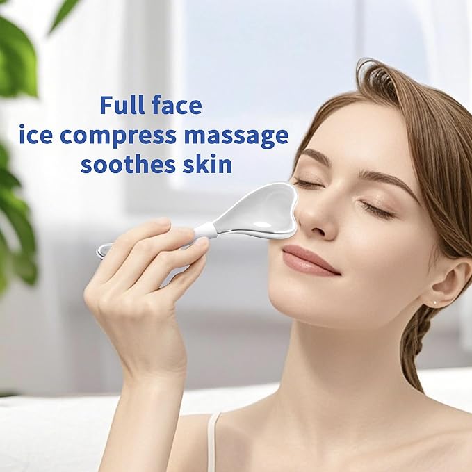 Ice Globes for Face & Eyes, Unbreakable Stainless Steel Cryo Massagers for Skincare Routines, Multifunctional Cold Roller Cooling Globes for Puffiness, Sagging Skin, Fine Lines, and Facial Relaxation-Velvo Beauty