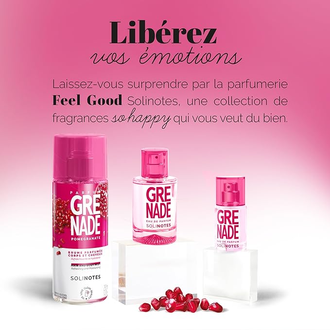 SOLINOTES Pomegranate Perfume for Women - Eau De Parfum | Delicate Floral and Soothing Scent - Made in France - Vegan - 1.7 fl.oz-Velvo Beauty