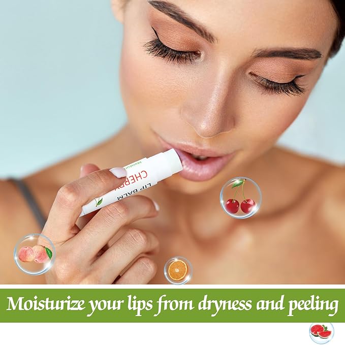 50 Pcs Fruit Flavors Lip Balm Gifts Bulk Small Thank You Gifts for Coworkers Guests Staff Customers Women Adults Wedding Bridal Baby Shower Favors Supplies Souvenirs-Velvo Beauty