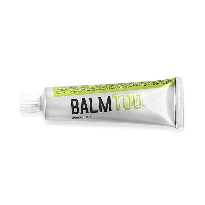Hurraw! Balmtoo Squeezable Balm, Lemon Balm Coconut Pulp: Ultra-moisturizing. Anywhere application. Body, face, lips, neck, fingers, toes. 1 tube = 7 sticks of lip balm. Natural, Organic. Made in USA-Velvo Beauty