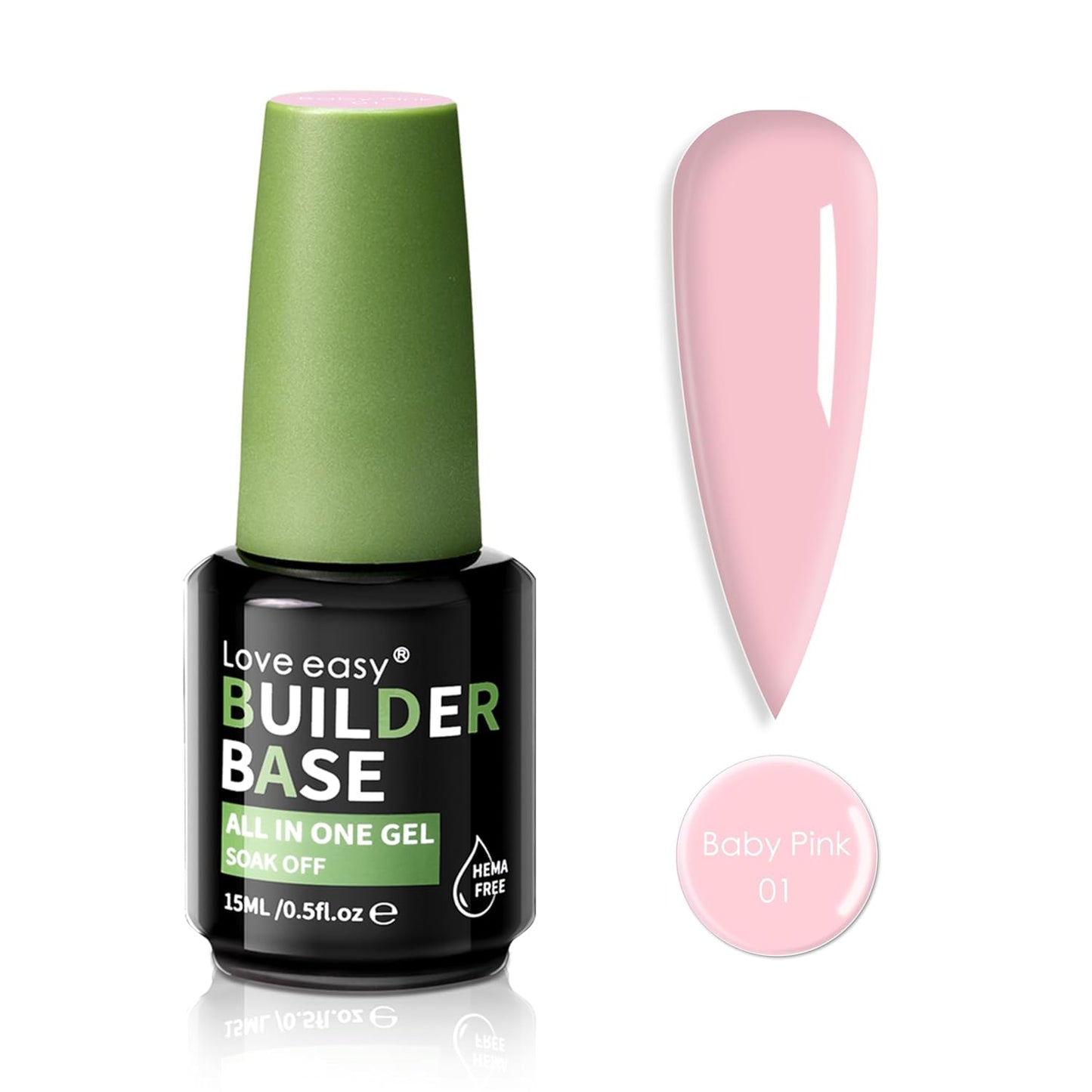 Salon-Grade Baby Pink Builder Gel - Hypoallergenic Strong Base Coat | Long-Lasting Adhesion (30+ Days) for Professional Nails Gift for Women-Velvo Beauty