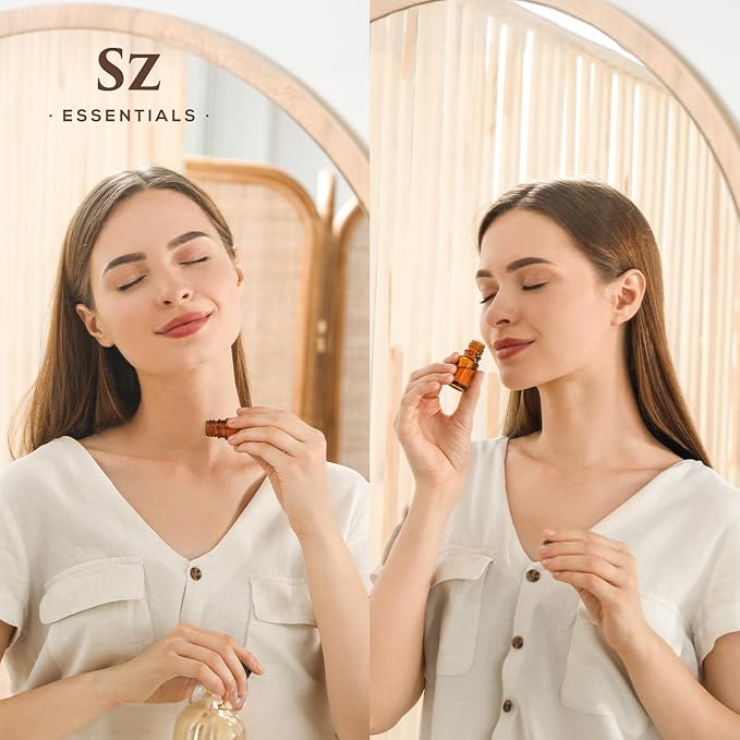 Ashwagandha Essential Oil, 100% Pure and Natural - Undiluted, Steam Distilled from Withania Somnifera - Woody & Earthy Scent with Nutty Overtones - Therapeutic Grade & Vegan - 0.17oz-Velvo Beauty