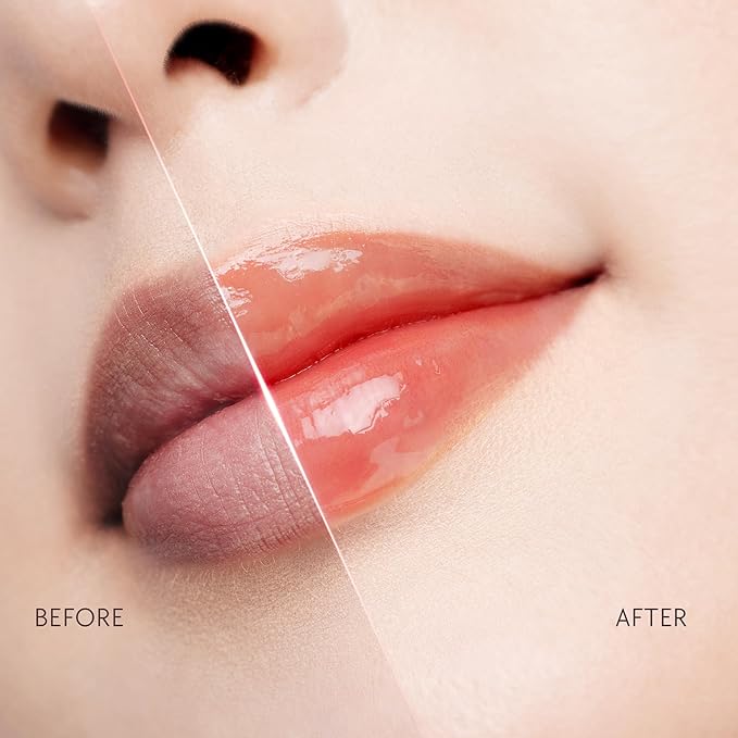 Hydrating Brightening Lip Serum, Nourishing Hydration Tinted Lip Stain, Plumping Lip Gloss with Polypeptide Squalane (02 Coral Rose)-Velvo Beauty