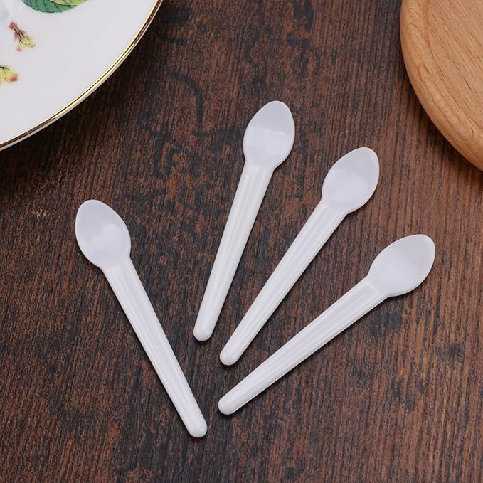 100pcs Makeup Scoop Cosmetic Scoop Face Cream Spatula Face Cream Scoop Face Mask Scoop Cosmetic Spatula Makeup Spoon-Velvo Beauty