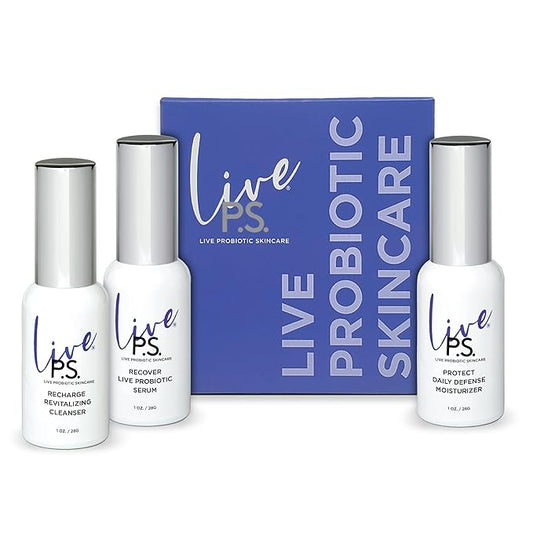 3-Step Skin Care Kit – Face Cleanser, Probiotic Serum & Moisturizer – Ultimate Recipe for Balanced, Glowing, Hydrated Skin – Perfect for All Skin Types – Travel Size – Vegan & Cruelty-Free-Velvo Beauty