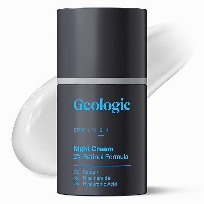 Geologie Retinol Anti-Aging Face Cream | Enhanced .2% Retinol Formula for Effective Results | Reduce Fine Lines & Wrinkles | Protect & Repair Skin With Hyaluronic Acid & Niacinamide | For Men & Women-Velvo Beauty
