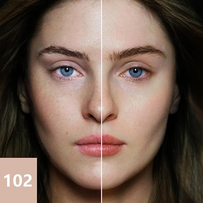 Liquid Foundation Makeup Natural True Skin Tone Full Coverage Concealer Flawless Complexion Blendable Longwear, 102, 1 fl. oz.-Velvo Beauty