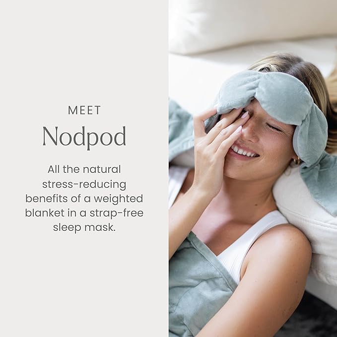 Nodpod Gentle Pressure Sleep Mask | Patented Light Blocking Design for Sleeping, Traveling & Relaxation - Sage-Velvo Beauty