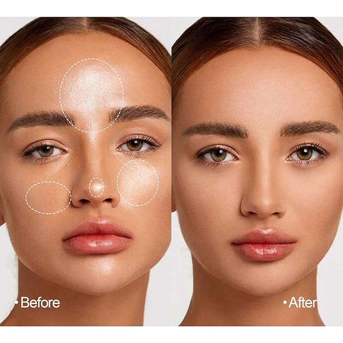 Pressed Face Powder Makeup Mineral Foundation Finishing Powder Pressed Finishing and Setting Powder Loose Setting Powder Makeup #03-Velvo Beauty