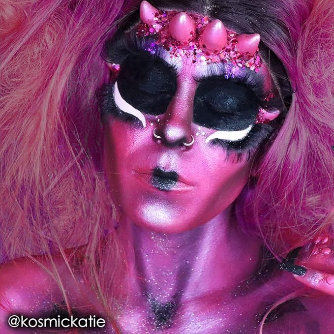 Mehron Makeup Paradise Makeup AQ Refill Size | Stage & Screen, Face & Body Painting, Cosplay, Halloween | Water Activated Face Paint, Body Paint, Cosplay Makeup .25 oz (7 ml) (Metallic Fuchsia)-Velvo Beauty