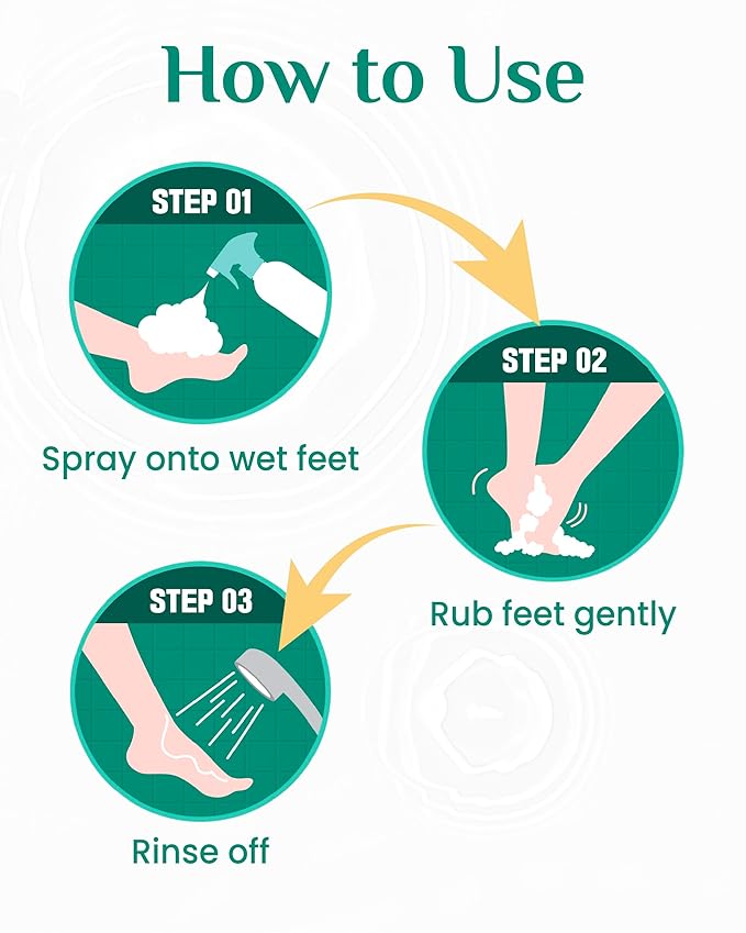 Cotton Foot - Foot Shampoo Soap (Grapefruit, 13fl oz) - Refreshing Cleanse Spray, Deodorizing Foot Care Wash. Foaming Wash, Easy to Use-Velvo Beauty